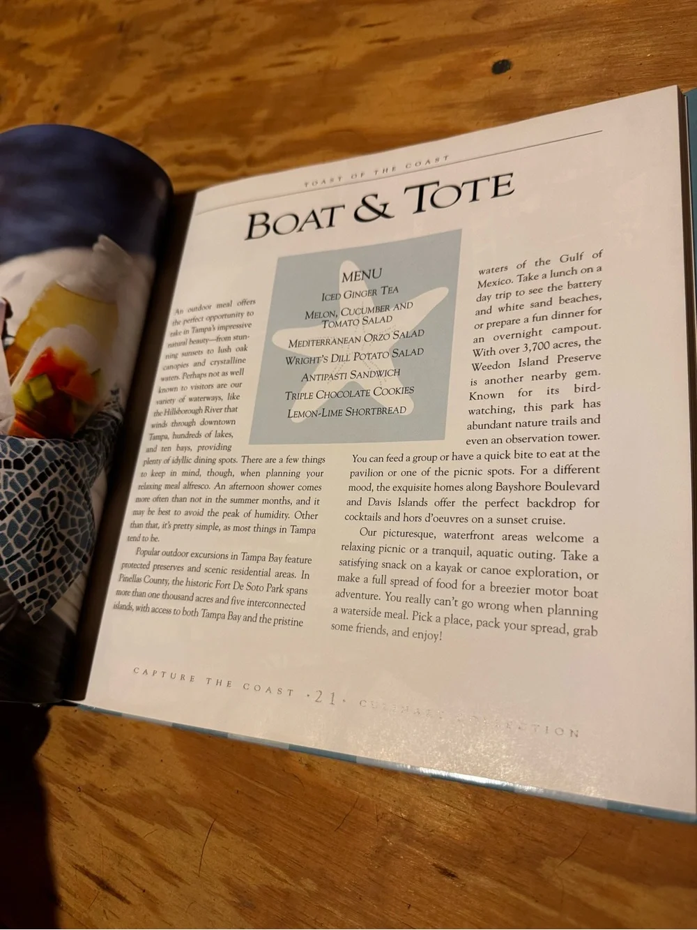 Capture the Coast Blue Decorative Coffee Table Book by